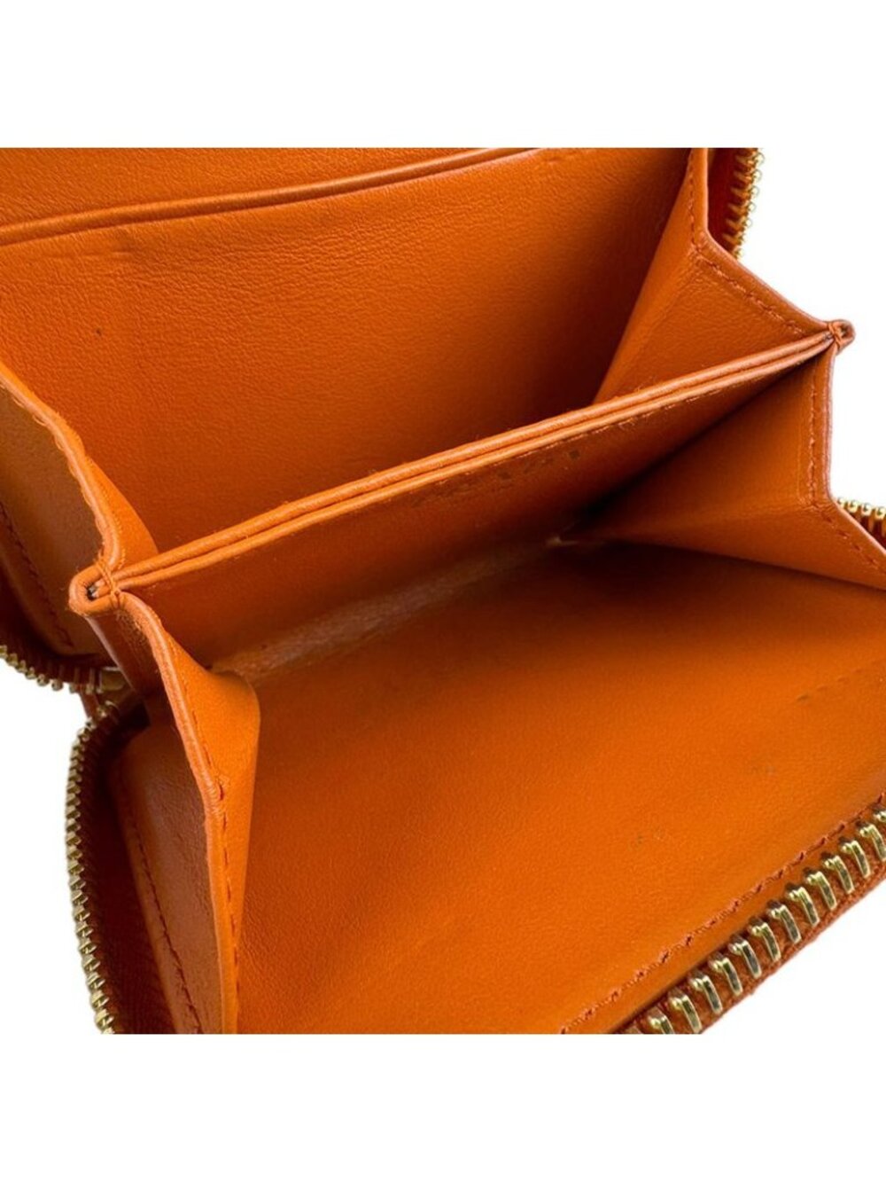 Prada Coin Case Coin Purse Orange - Picture 5 of 10